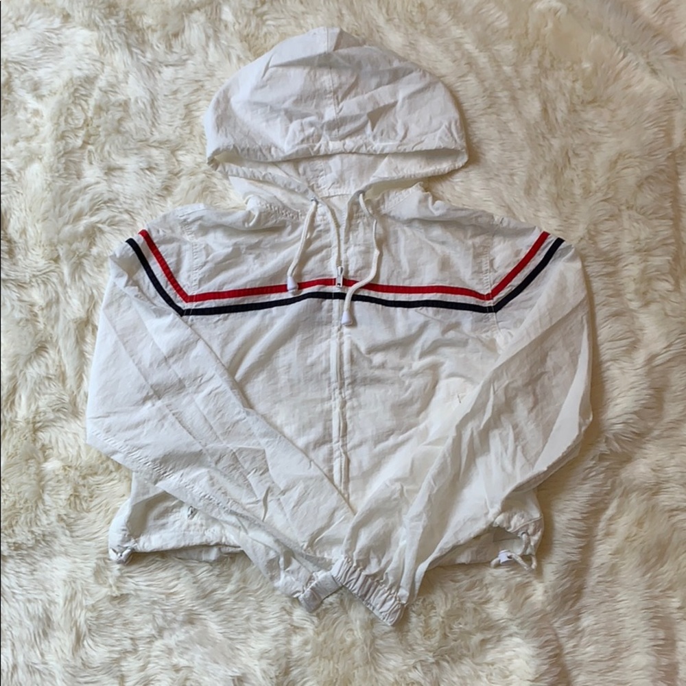 Brandy Melville Red White And Blue Windbreaker